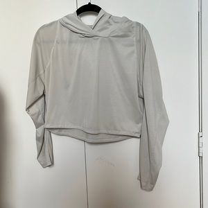 lululemon lab mesh cropped hoodie